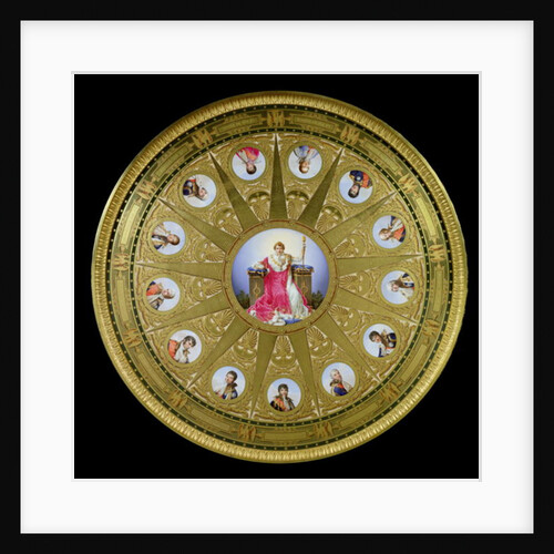 The Austerlitz Table, inlaid with Sevres plaques commemorating Napoleon's victory at Austerlitz, 1808-10 by French School