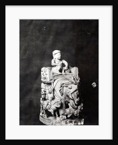 Elephant chess piece, long considered to be a piece from 'The Chessboard of Charlemagne' by Middle Eastern