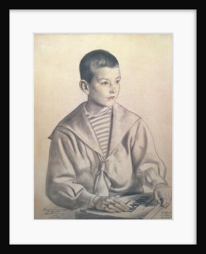 Portrait of Dmitri Dmitrievich Shostakovich as a Child, 1919 by Boris Mikhailovich Kustodiev