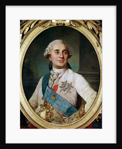 Portrait Medallion of Louis XVI, 1775 by Joseph Siffred Duplessis