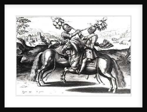 Tournament scene between Henri IV and Antoine de Pluvinel by French School
