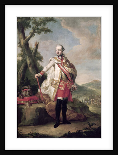 Full length portrait of Joseph II of Habsbourg-Lorraine, Holy Roman Emperor, c.1765 by Anton von Maron