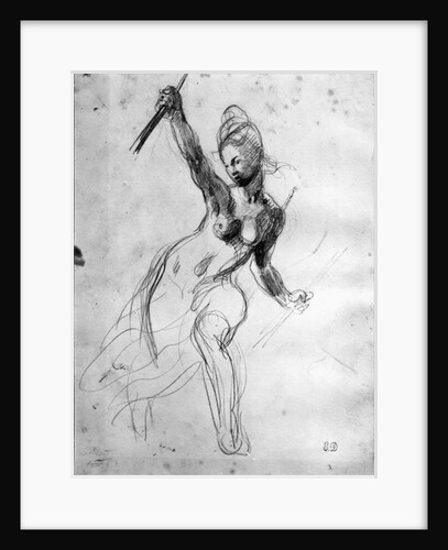 Female Nude, study for Liberty Leading the People by Ferdinand Victor Eugene Delacroix