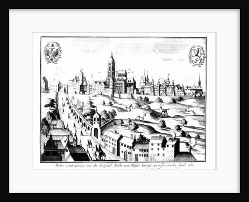 The Defenestration of Prague, 3rd August 1618 by German School