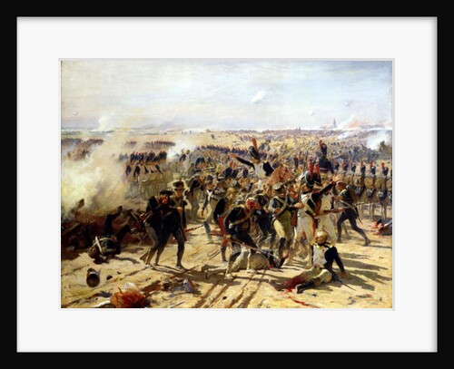 The Battle of Essling, May 1809 by Fernand Cormon