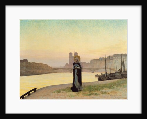 St. Genevieve, 1885 by Edmond-Francois Aman-Jean