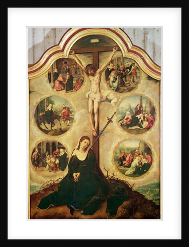 Central panel of a triptych depicting The Seven Sorrows of the Virgin, c.1520-35 by Bernard van & Campana Pedro Orley
