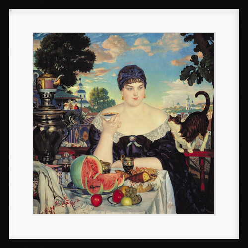 The Merchant's Wife at Tea, 1918 by Boris Mikhailovich Kustodiev