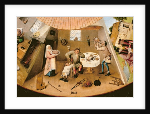 Gluttony by Hieronymus Bosch