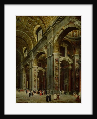 Cardinal Melchior de Polignac Visiting St. Peter's in Rome by Giovanni Paolo Pannini or Panini