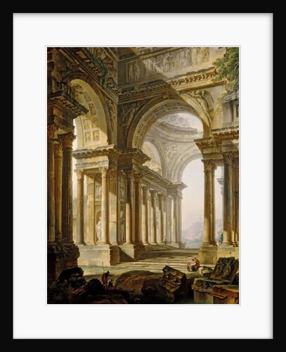 Temple in Ruins, 18th century by Pierre Antoine Demachy