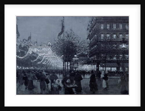 The Grands Boulevards, Paris, decorated for the Celebration of the Franco-Russian Alliance in October 1893 by Luigi Loir
