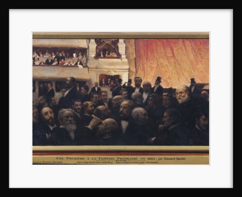 First Night at the Comedie Francaise in 1885 by Edouard-Joseph Dantan