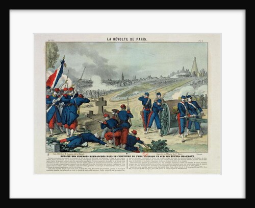 Defeat of the Rebels Entrenched in the Cemetery of Pere Lachaise and on Chaumont Hill, 1871 by Charles Francois Pinot