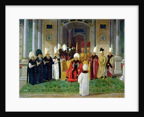 Reception at the Court of the Sultan Selim III by Turkish School