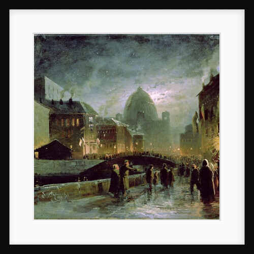 Illuminations in St. Petersburg, 1869 by Fedor Aleksandrovich Vasiliev