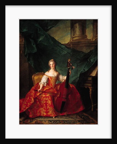 Madame Henriette de France in Court Costume Playing a Bass Viol, 1754 by Jean-Marc Nattier