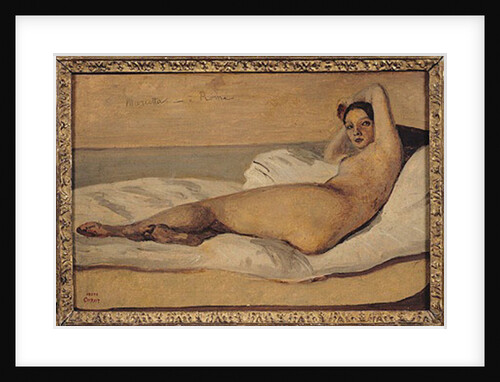 The Roman Odalisque 1843 by Jean Baptiste Camille Corot