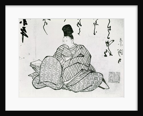 Hero of a Monogatari by Ariwara no Narimira 17th-19th century by School Japanese