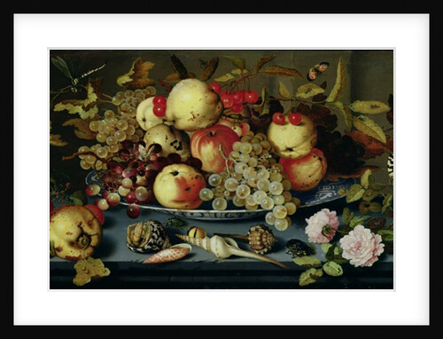 Still Life with Fruit, Flowers and Seafood by Balthasar van der Ast