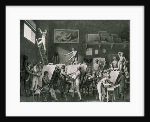 The Studio of Jacques Louis David by Jean Henri Cless
