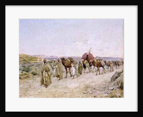 A Caravan near Biskra, 1892 by Paul John Baptiste Lazerges