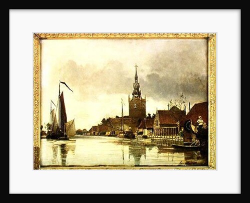 View of Overschie near Rotterdam, 1856 by Johan-Barthold Jongkind