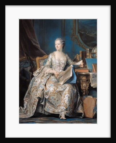 Jeanne Poisson the Marquise de Pompadour, 1755 by Maurice Quentin de la Tour