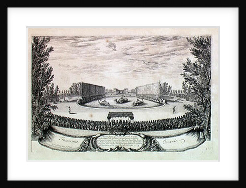 Stage on the Large Pond representing the Isle of Alcine by Israel the Younger Silvestre