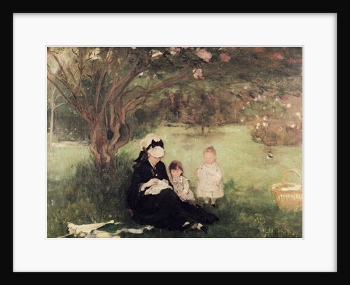 Beneath the Lilac at Maurecourt, 1874 by Berthe Morisot