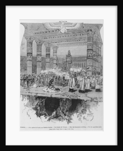 The Temple of Vulcan with the Death of Radames and Aida by Daniel Urrabieta Vierge (after)