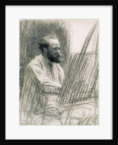 Portrait of Edouard Manet at his Easel by Leon Augustin Lhermitte