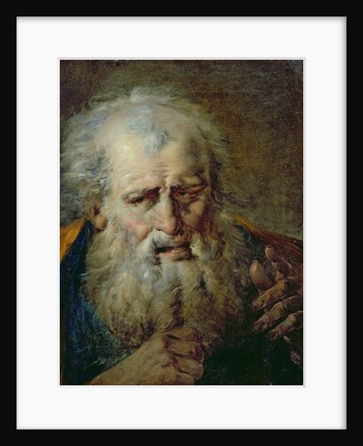 Head of an Old Man by French School