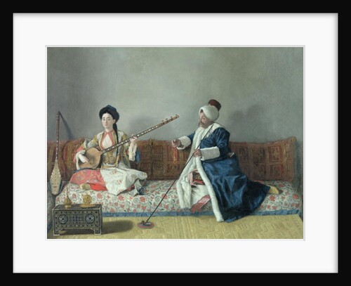 Monsieur Levett and Mademoiselle Helene Glavany in Turkish Costumes, 1738-42 by Jean-Etienne Liotard