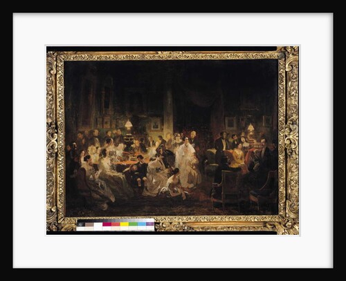 Emile Jean Horace Vernet Discussing the Invention of the Daguerreotype in Monsieur Irisson's Salon by Prosper Lafaye or Lafait