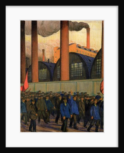 Strike by Boris Mikhailovich Kustodiev