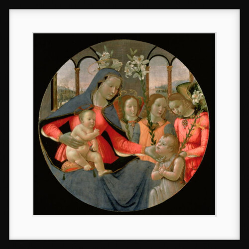 Virgin and Child with St. John the Baptist and the Three Archangels, Raphael, Gabriel and Michael by Bastiano Mainardi
