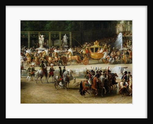 The Entry of Napoleon and Marie-Louise into the Tuileries Gardens on the Day of their Wedding, 2nd April 1810 by Etienne-Barthelemy Garnier