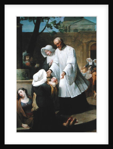 St. Vincent de Paul Helping the Plague-Ridden by Antoine Ansiaux
