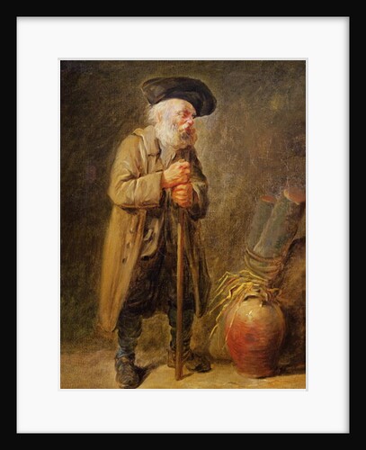The Old Beggar by French School