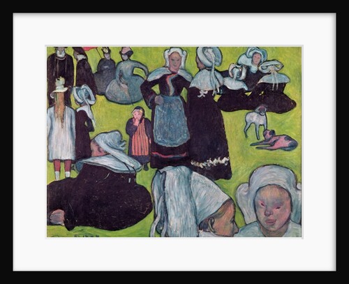 Bretons in a Field or, The Pardon, 1888 by Emile Bernard