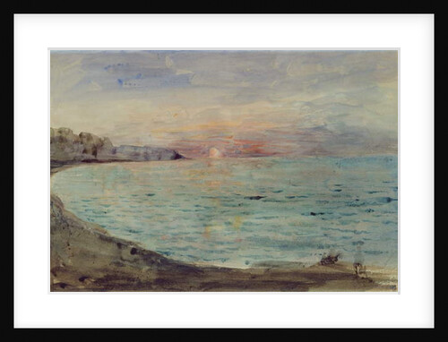 Cliffs near Dieppe, 1852-55 by Ferdinand Victor Eugene Delacroix