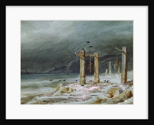 The Gallows, 1838 by Pierre Luc Charles Ciceri