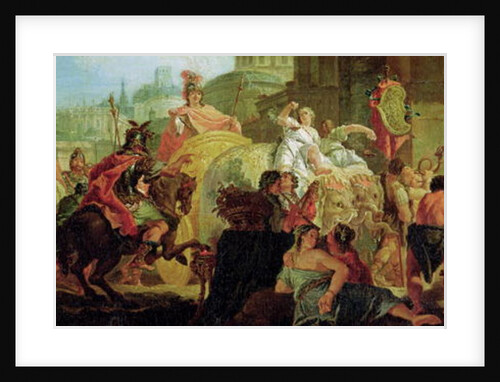 The Entrance of Alexander the Great into Babylon by Francesco Fontebasso
