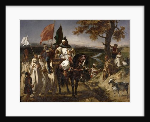 Moroccan Caid, 1837 by Ferdinand Victor Eugene Delacroix