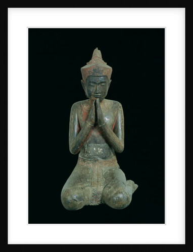 Praying kneeling figure, Angkor, 15th-16th century by Cambodian Cambodian