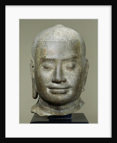 Head of King Jayavarman VII by Cambodian Cambodian