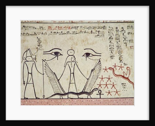 The two mystical eyes by Egyptian 18th Dynasty