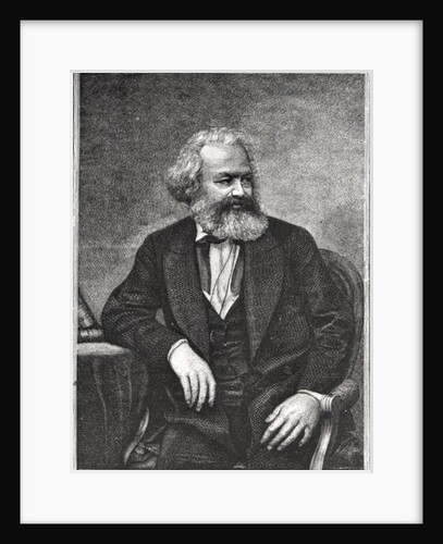Portrait of Karl Marx, 1857 by French School