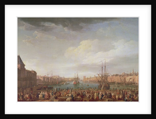 Morning View of the Inner Port of Marseille and the Pavilion of the Horloge du Parc, 1754 by Claude Joseph Vernet